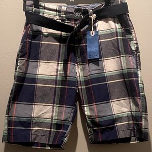 2/$30 Islandia Men’s Plaid Shorts 30 NEW NWT